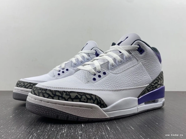 Rep Onekick 3826 CT8532- Dark ZipUp Retro Iris Jordan 3 1014